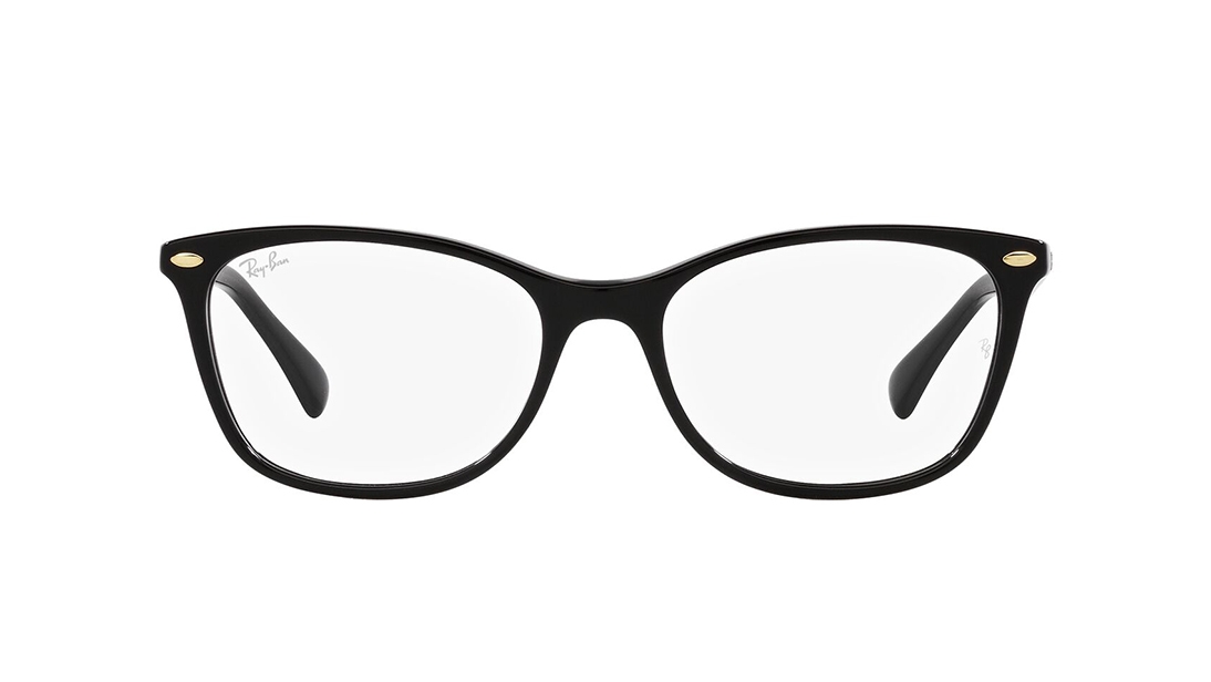 Image 1 of Black Square Eyeglasses for Women from Rayban Available at Titan Eye+