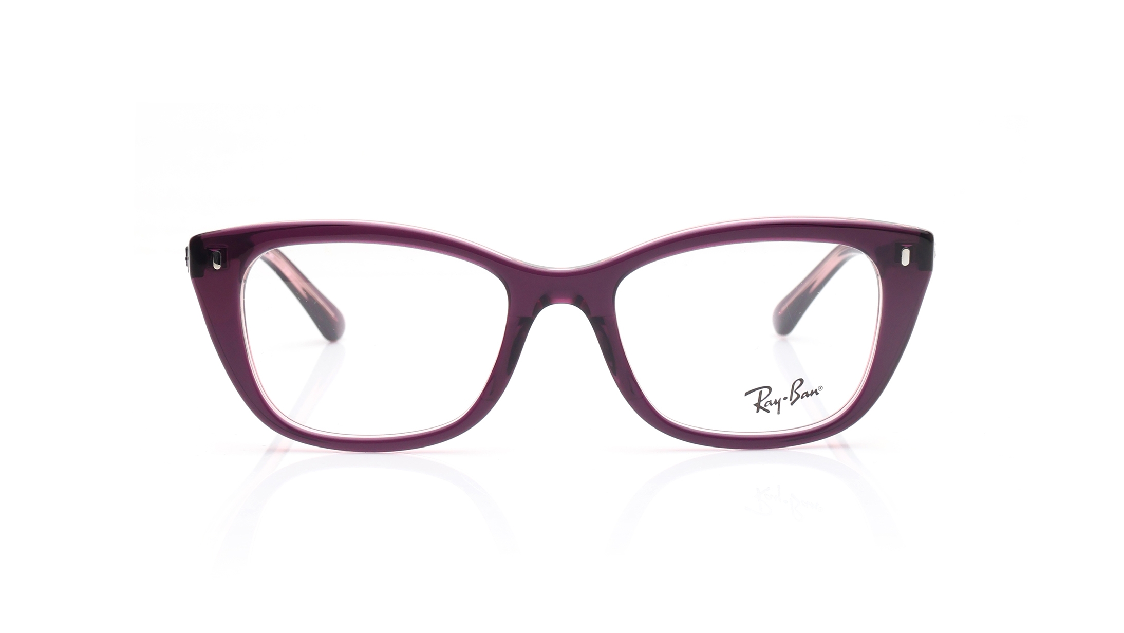 Image 1 of Blue Square Eyeglasses for Women from Rayban Available at Titan Eye+