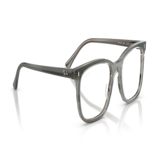 Image 2 of Grey Square Eyeglasses for Men and Women from Rayban Available at Titan Eye+
