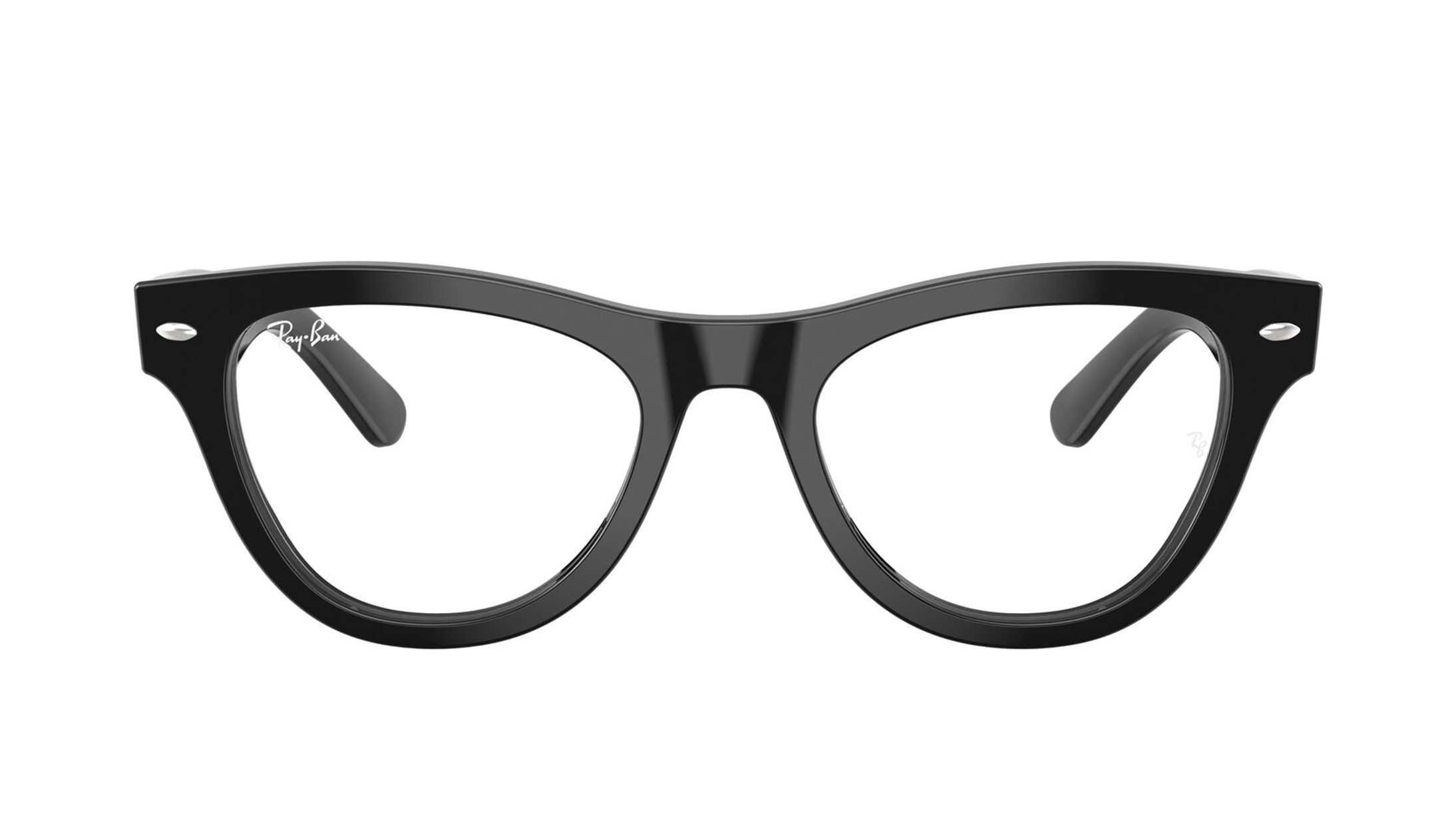 Image 1 of Black CatEye Eyeglasses for Women from Rayban Available at Titan Eye+