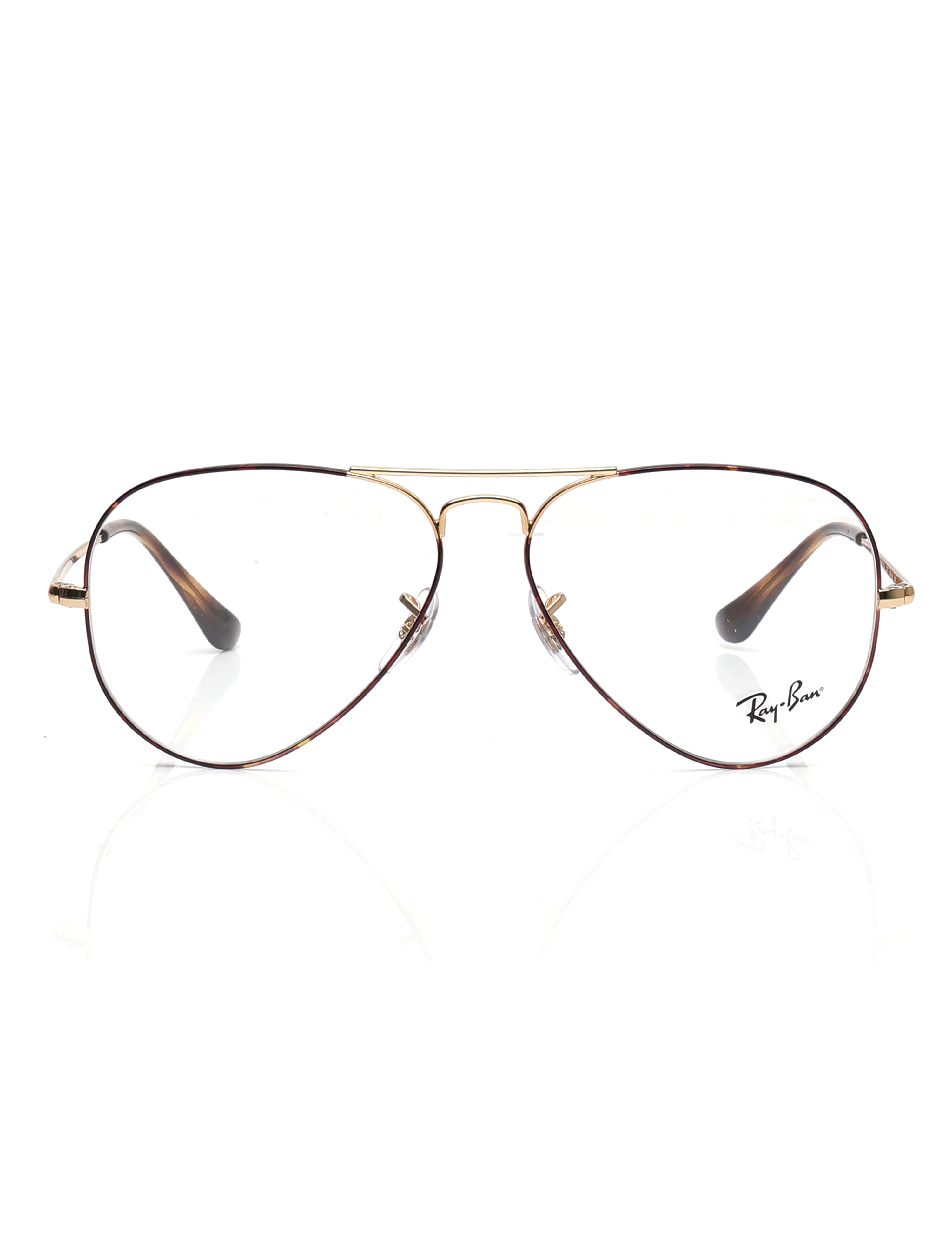 Image 1 of Havana Aviator Eyeglasses for Men And Women from Rayban Available at Titan Eye+