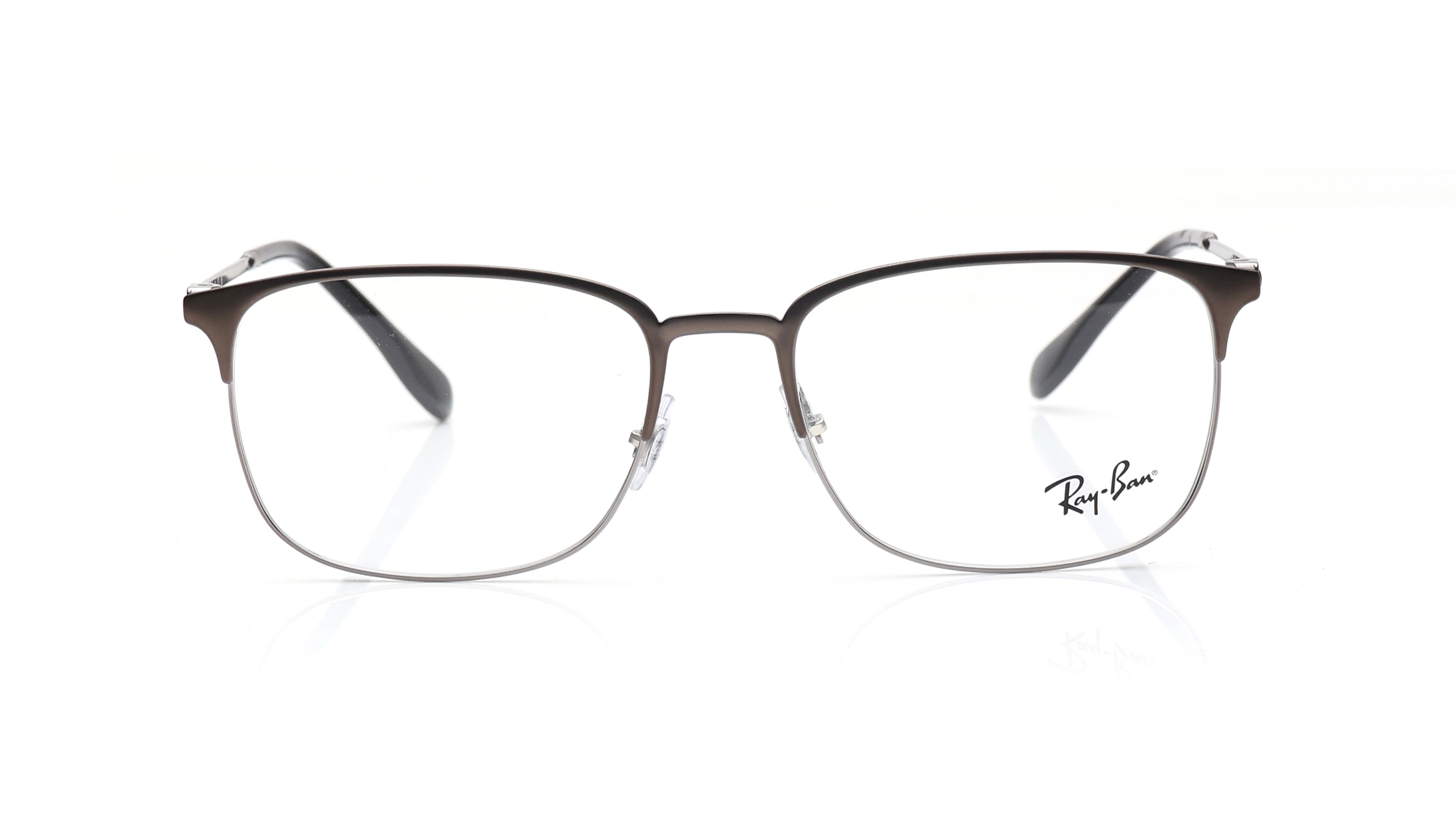 Image 1 of Black Rectangle Eyeglasses for Men and Women from Rayban Available at Titan Eye+