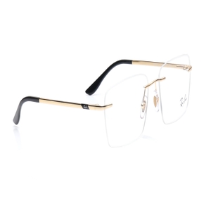 Image 2 of Gunmetal Rectangle Eyeglasses for Men and Women from Rayban Available at Titan Eye+