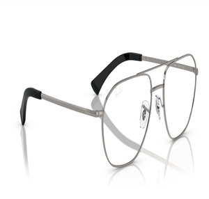 Image 2 of Gun Metal Irregular Eyeglasses for Men And Women from Rayban Available at Titan Eye+