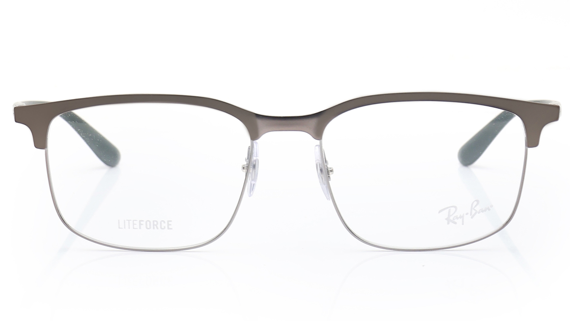 Image 1 of Brown Clubmaster Eyeglasses for Men and Women from Rayban Available at Titan Eye+