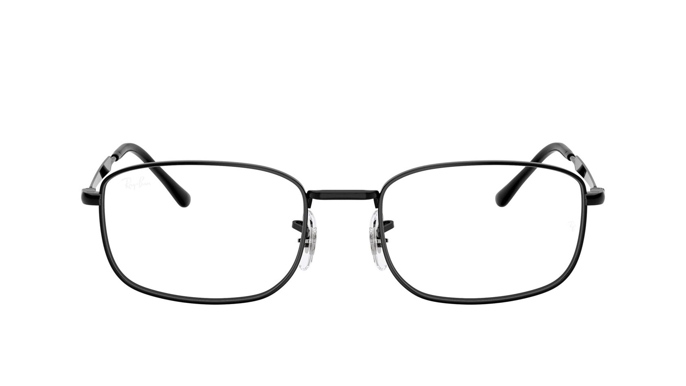 Image 1 of Black Rectangle Eyeglasses for Men and Women from Rayban Available at Titan Eye+