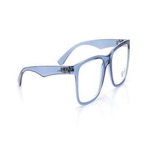 Image 2 of Blue Square Eyeglasses for Men and Women from Rayban Available at Titan Eye+