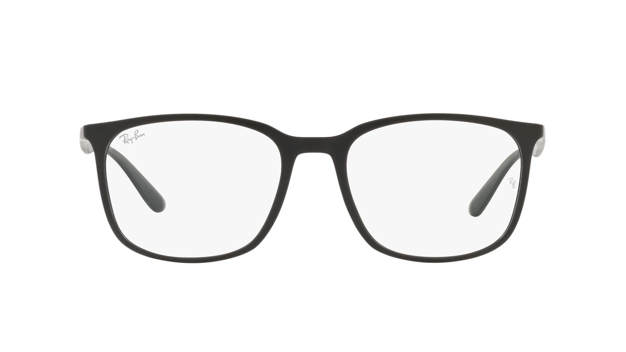 Image 1 of Black Square Eyeglasses for Men And Women from Rayban Available at Titan Eye+