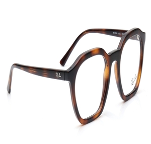 Image 2 of Havana Geometric Eyeglasses for Men and Women from Rayban Available at Titan Eye+