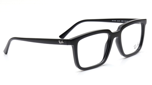 Image 2 of Black Square Eyeglasses for Men and Women from Rayban Available at Titan Eye+