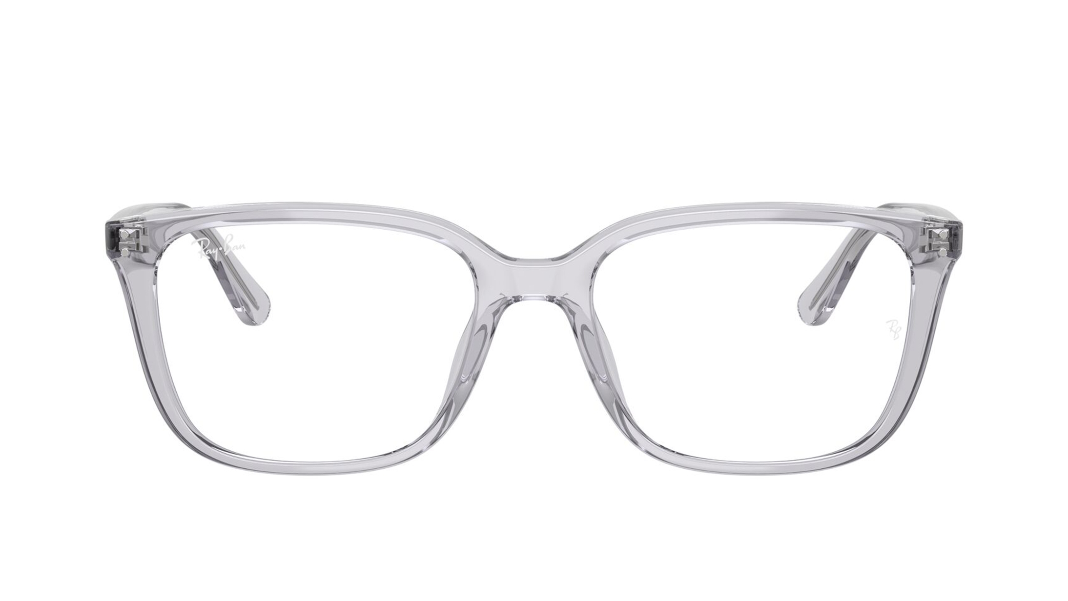 Image 1 of Grey Square Eyeglasses for Men And Women from Rayban Available at Titan Eye+