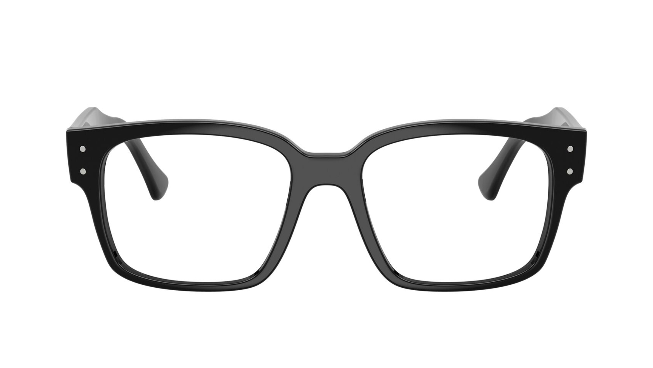 Image 1 of Black Square Eyeglasses for Men and Women from Rayban Available at Titan Eye+