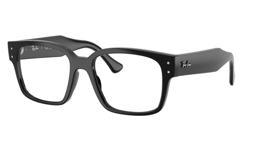 Image 2 of Black Square Eyeglasses for Men and Women from Rayban Available at Titan Eye+