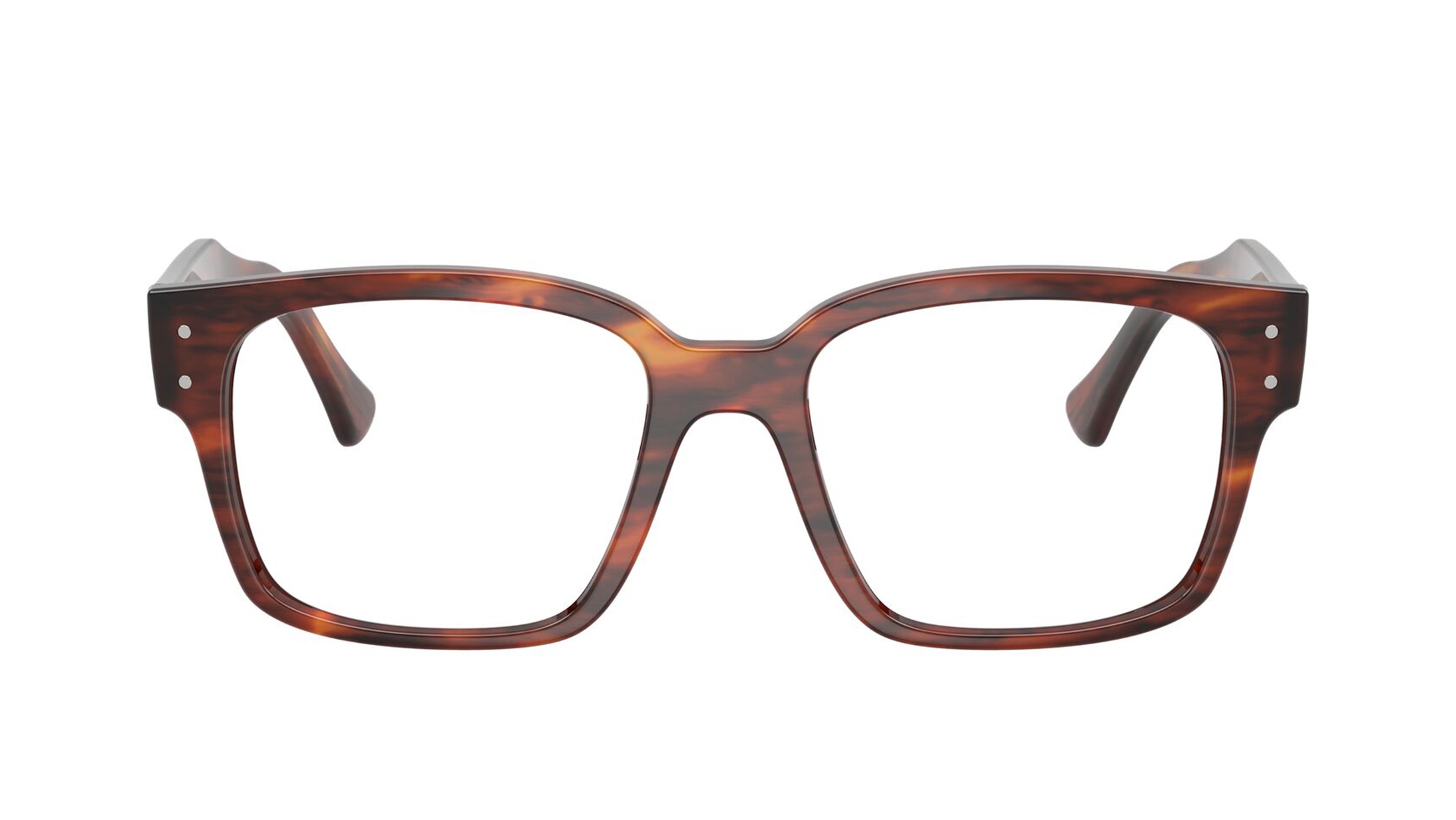 Image 1 of Havana Square Eyeglasses for Men and Women from Rayban Available at Titan Eye+