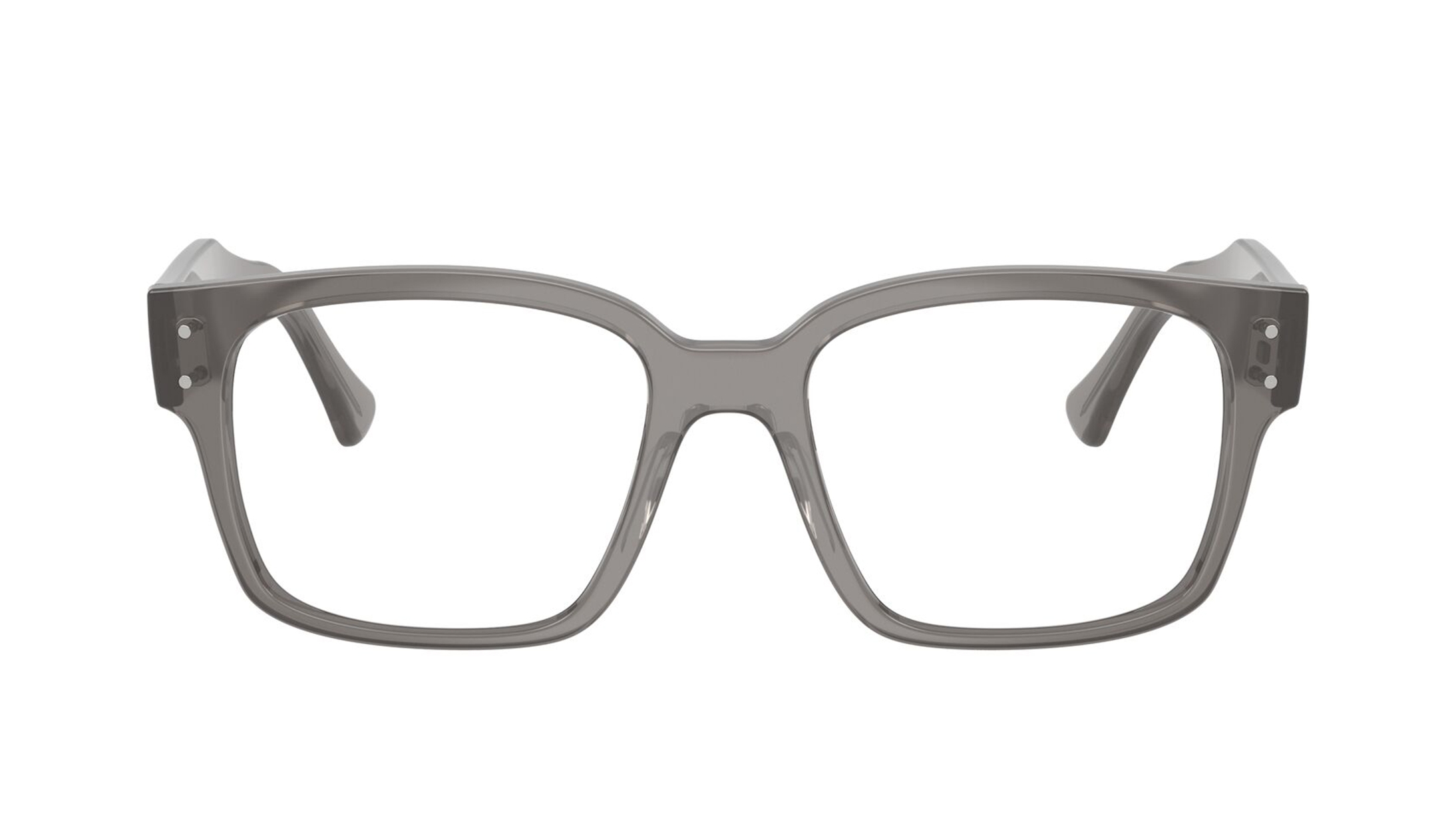 Image 1 of Grey Square Eyeglasses for Men and Women from Rayban Available at Titan Eye+