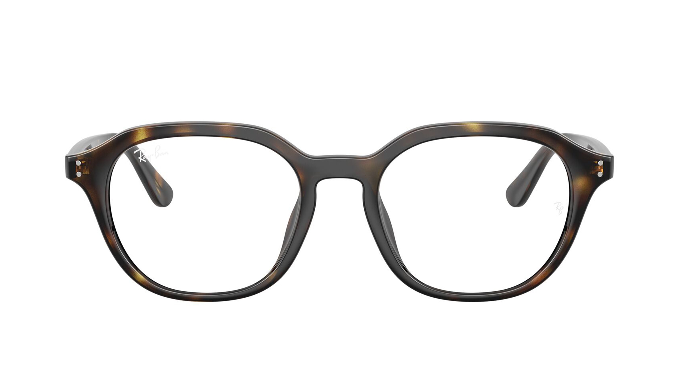 Image 1 of Havana Square Eyeglasses for Men from Rayban Available at Titan Eye+
