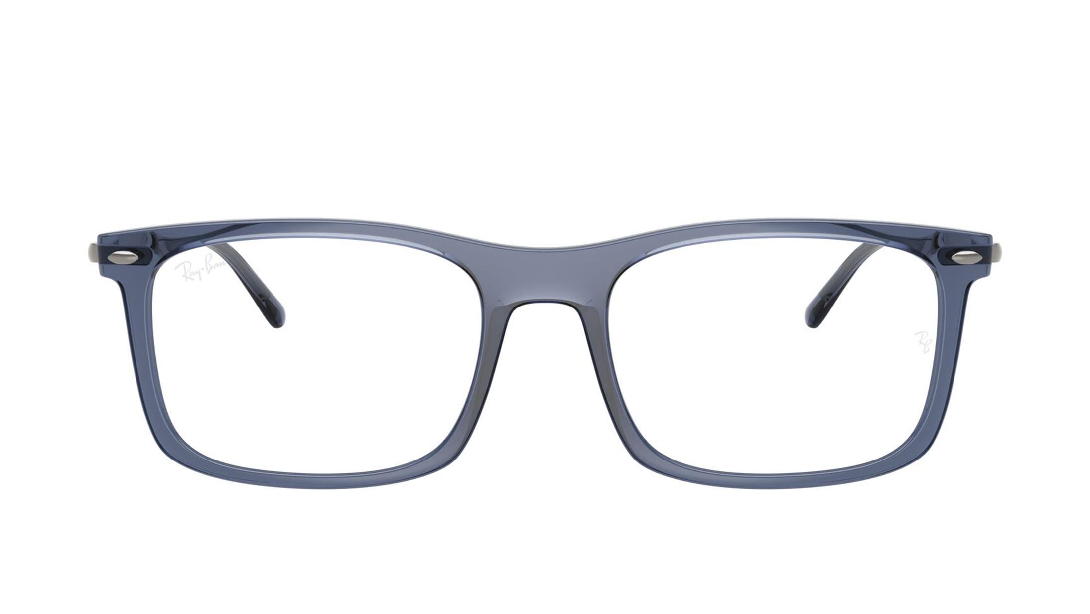 Image 1 of Blue Rectangle Eyeglasses for Men and Women from Rayban Available at Titan Eye+