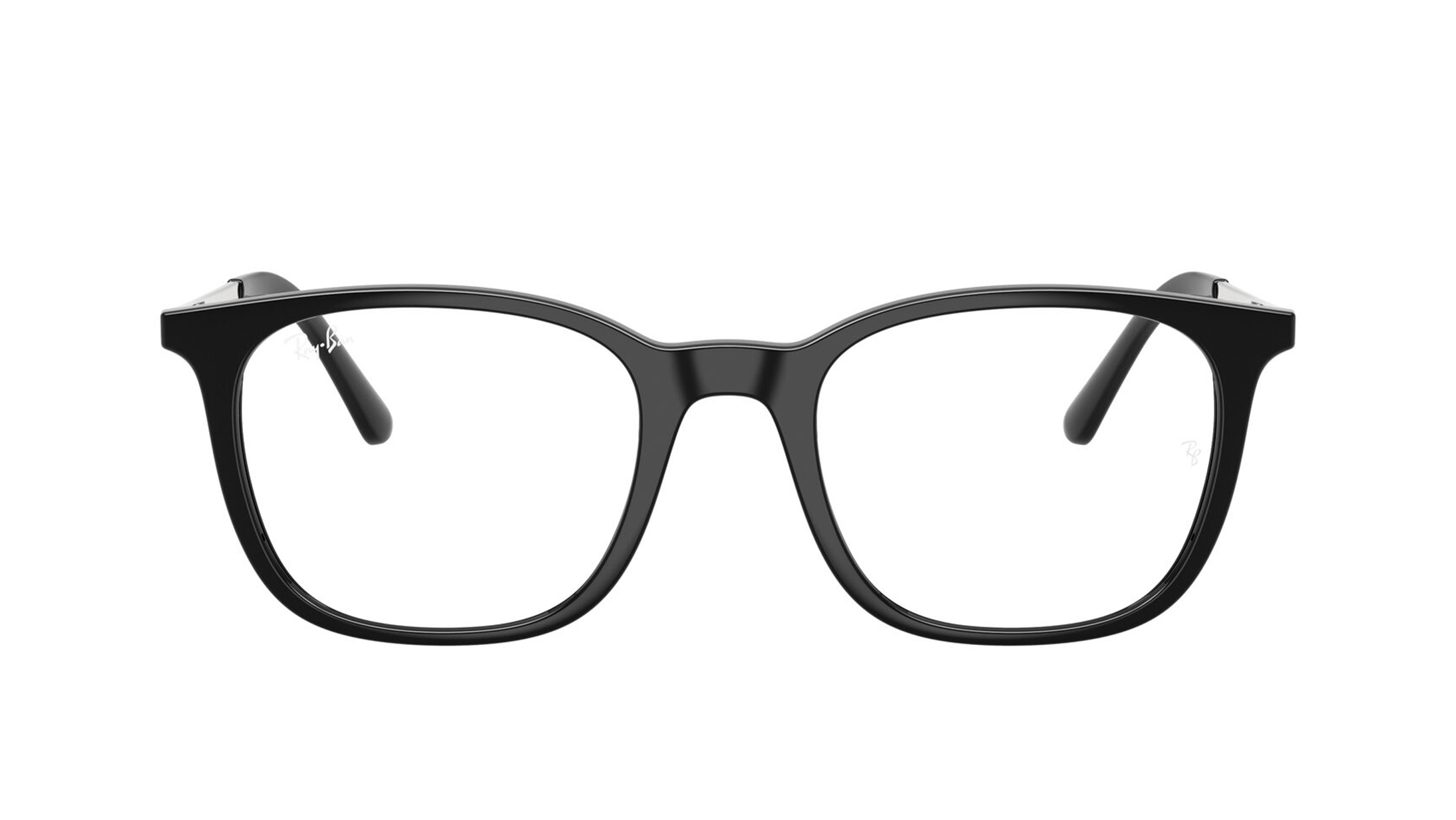 Image 1 of Black Square Eyeglasses for Men and Women from Rayban Available at Titan Eye+