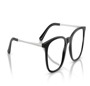 Image 2 of Black Square Eyeglasses for Men and Women from Rayban Available at Titan Eye+