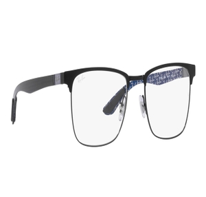 Image 2 of Black Square Eyeglasses for Men and Women from Rayban Available at Titan Eye+