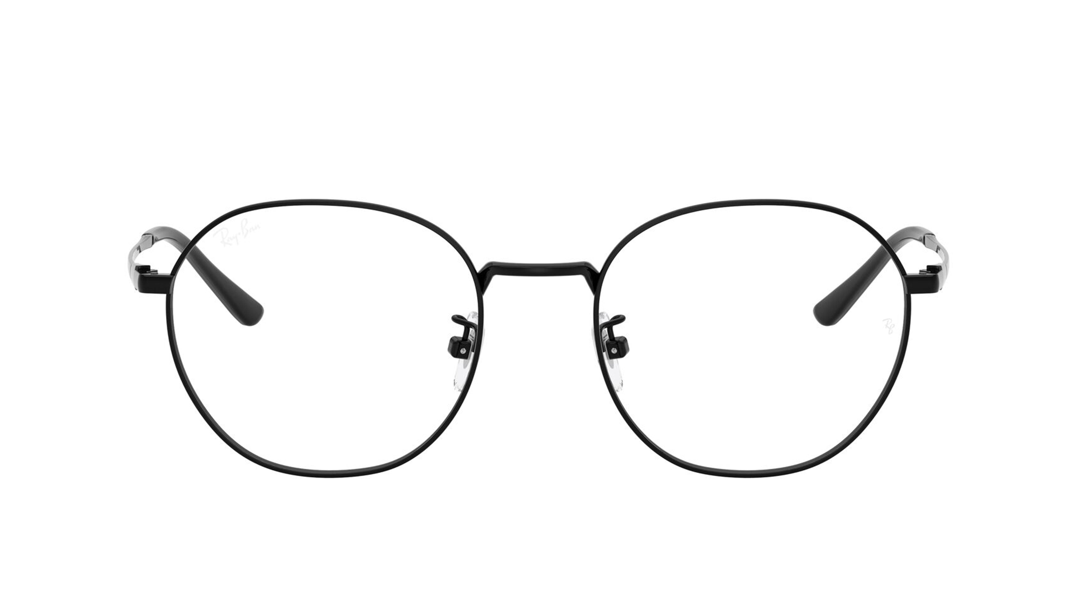 Image 1 of Black Square Eyeglasses for Men and Women from Rayban Available at Titan Eye+