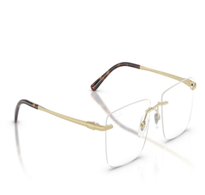 Image 2 of Gold Rectangle Eyeglasses for Men and Women from Rayban Available at Titan Eye+