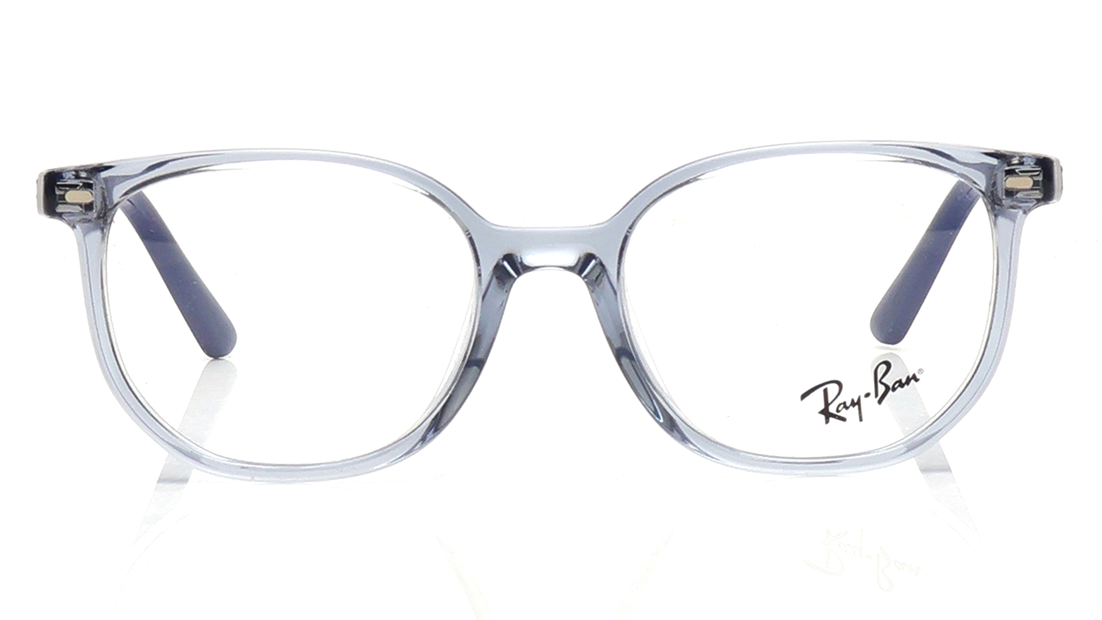 Image 1 of Blue Irregular Eyeglasses for Kids from Rayban Available at Titan Eye+