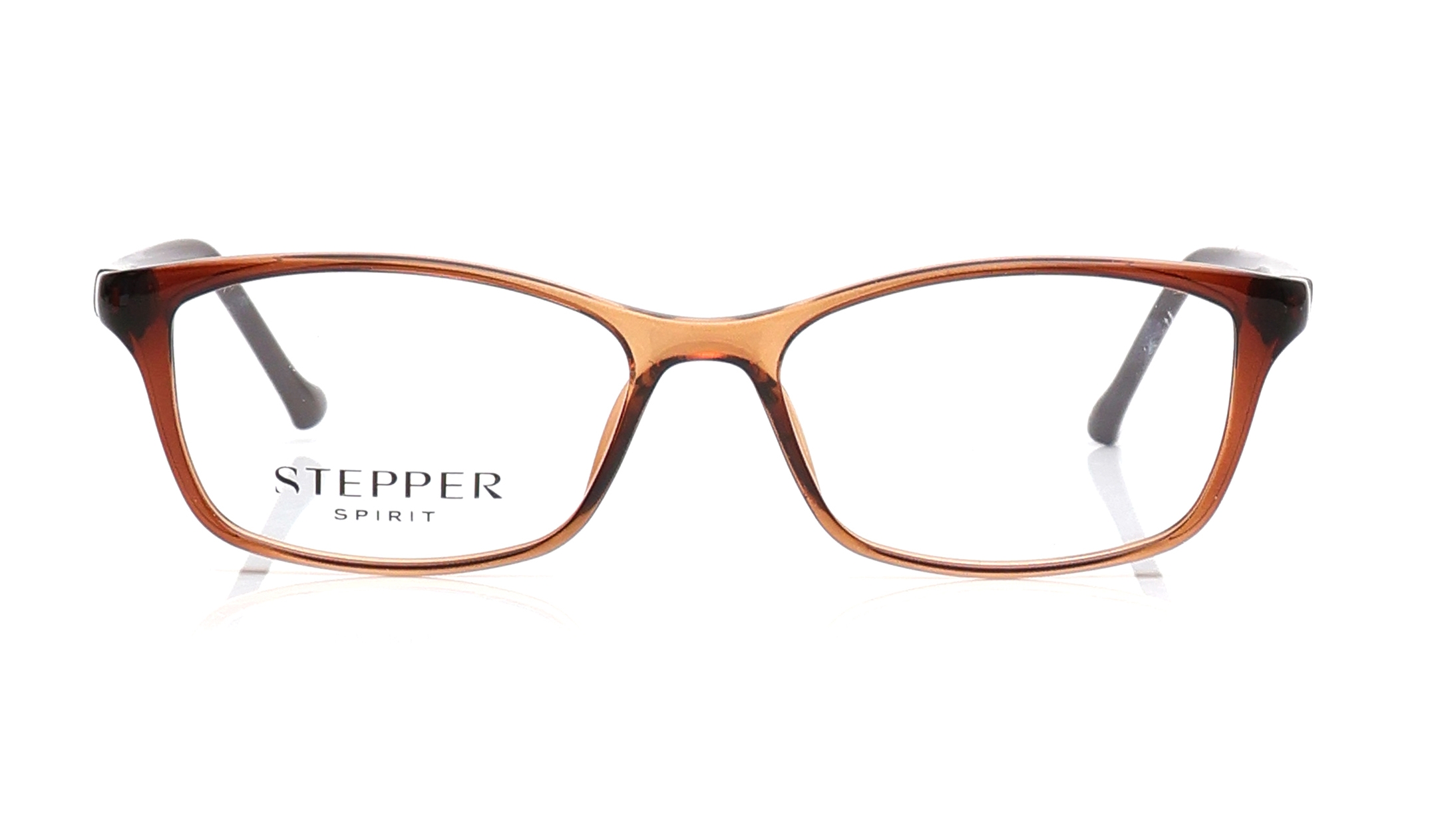 Image 1 of Brown Square Eyeglasses for Women from Stepper Available at Titan Eye+