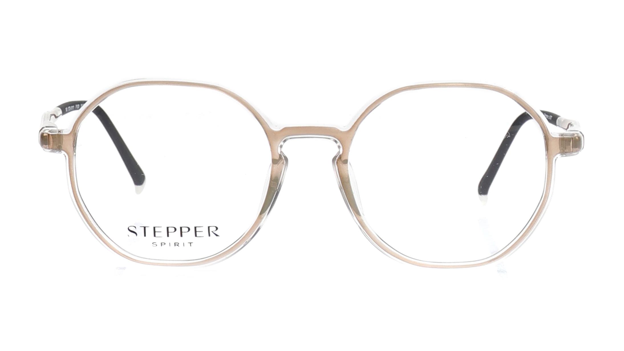Image 1 of Brown Round Eyeglasses for Men and Women from Stepper Available at Titan Eye+