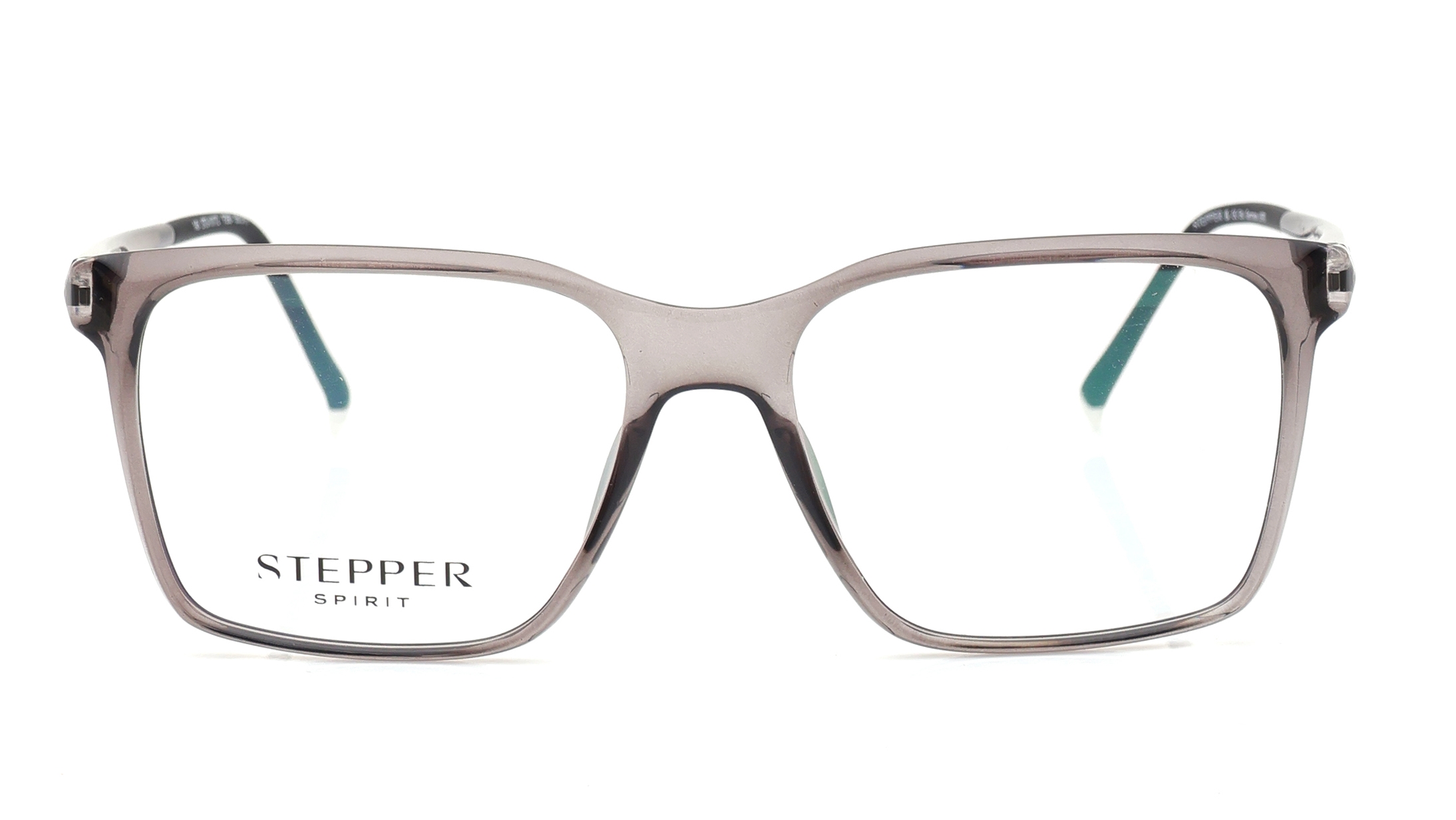 Image 1 of Grey Square Eyeglasses for Men from Stepper Available at Titan Eye+