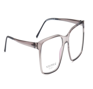 Image 2 of Grey Square Eyeglasses for Men from Stepper Available at Titan Eye+