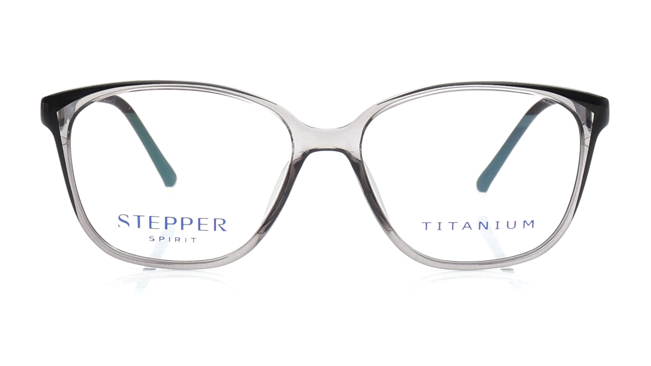 Image 1 of Black Oval Eyeglasses for Women from Stepper Available at Titan Eye+
