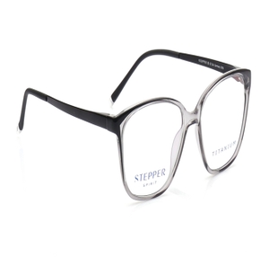 Image 2 of Black Oval Eyeglasses for Women from Stepper Available at Titan Eye+