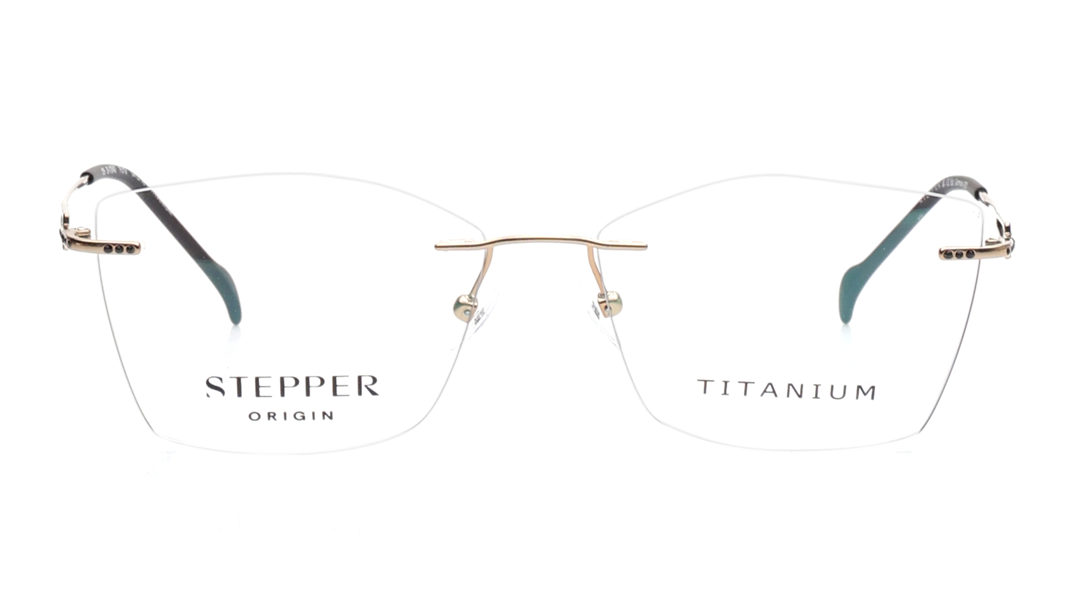 Image 1 of Black Irregular Eyeglasses for Women from Stepper Available at Titan Eye+