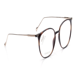 Image 2 of Gold Round Eyeglasses for Women from Stepper Available at Titan Eye+