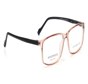 Image 2 of Copper Rectangle Eyeglasses for Men from Stepper Available at Titan Eye+
