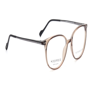 Image 2 of Brown Rectangle Eyeglasses for Women from Stepper Available at Titan Eye+