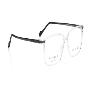Image 2 of Transparent Rectangle Eyeglasses for Men from Stepper Available at Titan Eye+