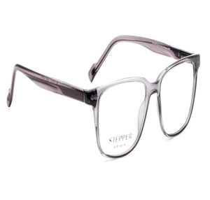 Image 2 of Grey Square Eyeglasses for Men from Stepper Available at Titan Eye+