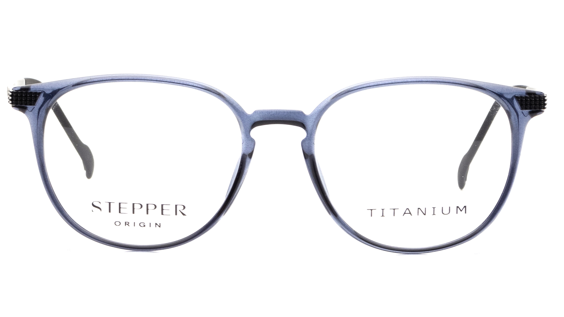 Image 1 of Black Round Eyeglasses for Men from Stepper Available at Titan Eye+