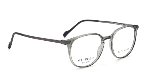 Image 2 of Green Oval Eyeglasses for Men from Stepper Available at Titan Eye+