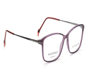 Image 2 of Purple Rectangle Eyeglasses for Women from Stepper Available at Titan Eye+
