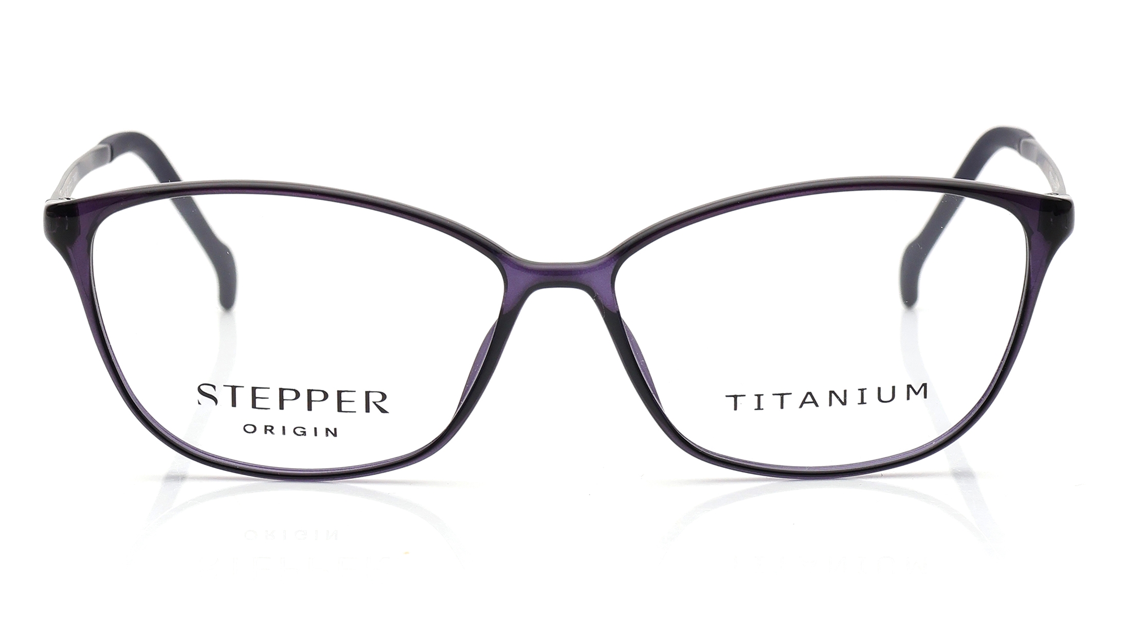 Image 1 of Purple CatEye Eyeglasses for Women from Stepper Available at Titan Eye+