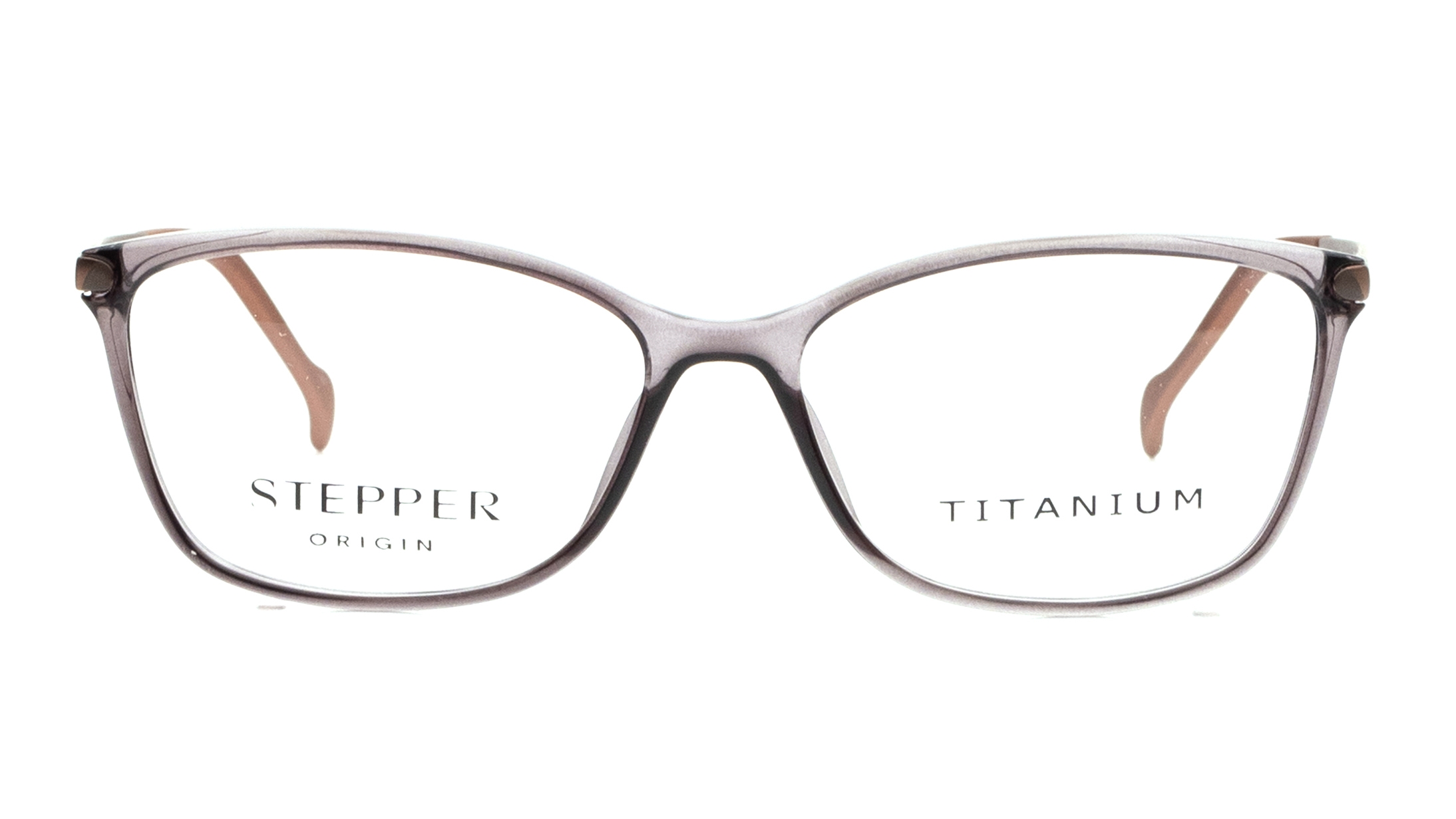 Image 1 of Brown Oval Eyeglasses for Women from Stepper Available at Titan Eye+