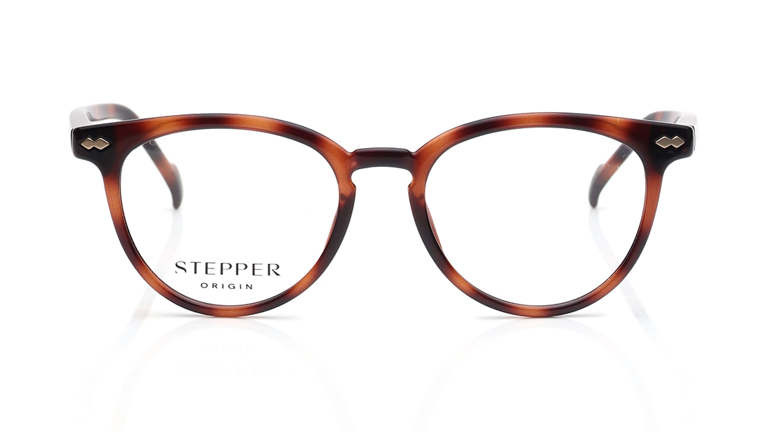 Image 1 of Havana Oval Eyeglasses for Women from Stepper Available at Titan Eye+