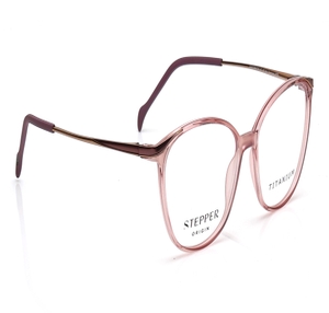 Image 2 of Pink Oval Eyeglasses for Women from Stepper Available at Titan Eye+