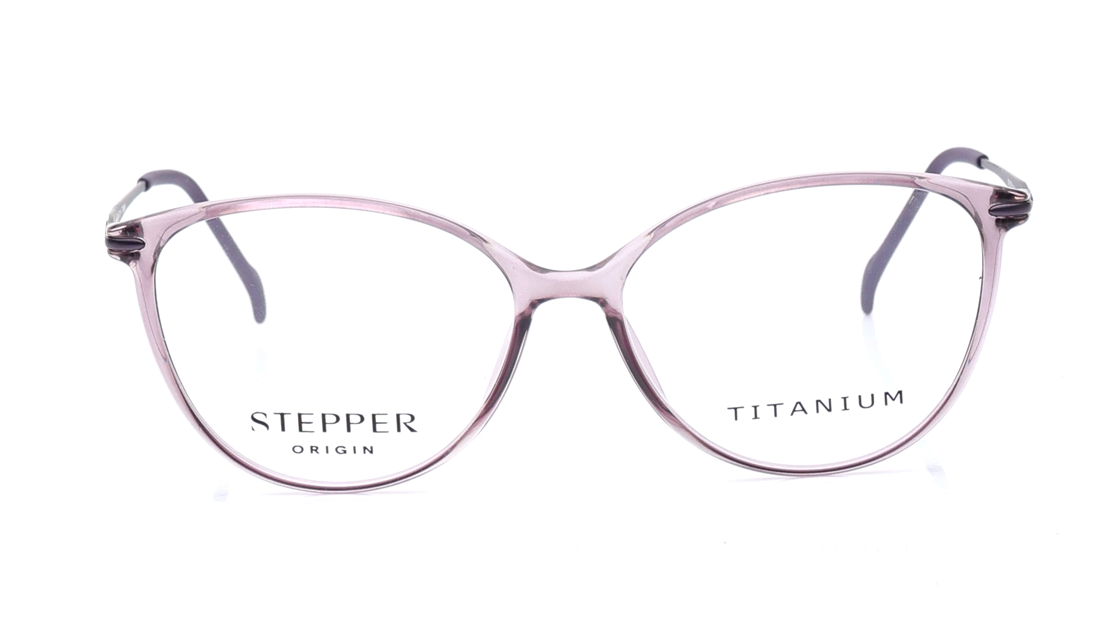 Image 1 of Purple Oval Eyeglasses for Women from Stepper Available at Titan Eye+
