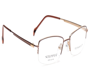Image 2 of Brown Rectangle Eyeglasses for Women from Stepper Available at Titan Eye+