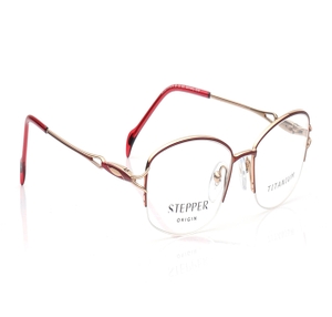 Image 2 of Burgundy Oval Eyeglasses for Women from Stepper Available at Titan Eye+