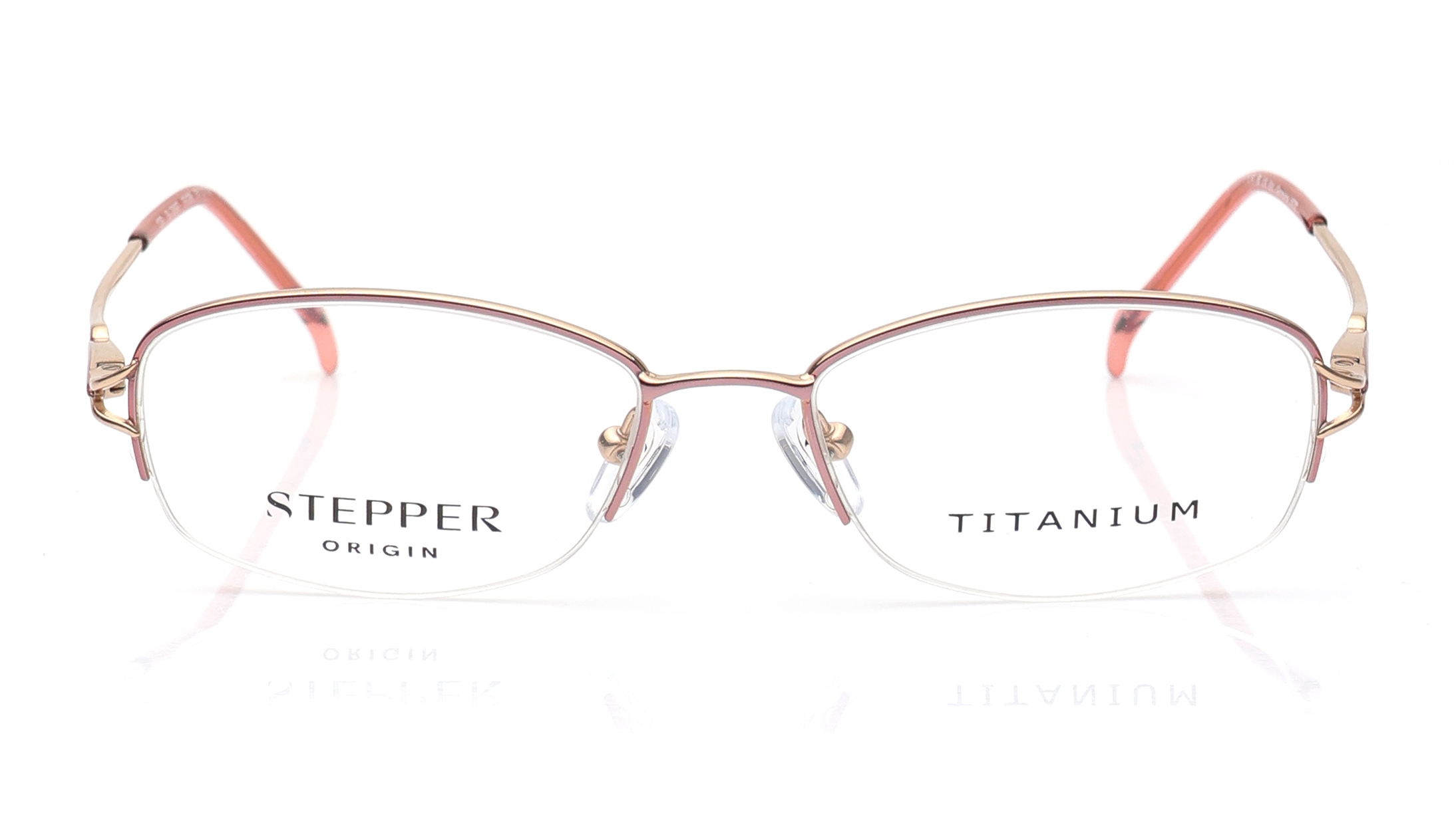 Image 1 of Pink Oval Eyeglasses for Women from Stepper Available at Titan Eye+